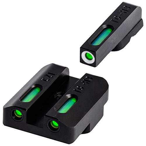 Image of TRUGLO TFX Handgun Sight | Durable Shock-Resistant Compact Brightly Glowing Tritium & Fiber-Optic Xtreme Day /Night Sight for Handguns