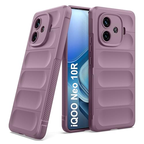 Image of amazon basics Back Case Cover for iQOO Neo 10R | Compatible for iQOO Neo 10R Back Cover | Liquid Silicon Magic Case with Camera Protection | Lavender