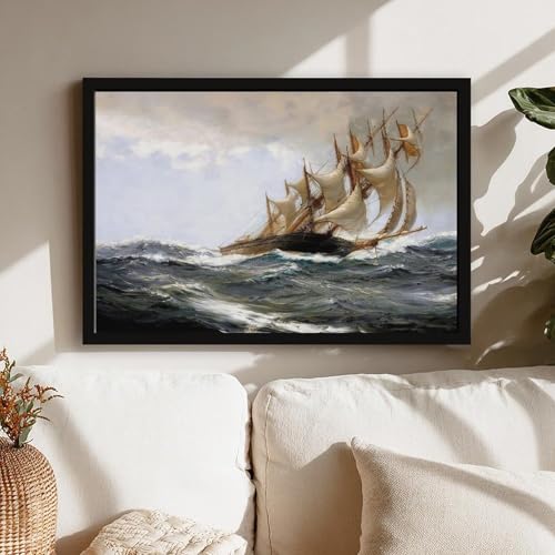Impression sur toile Blowing Hard Dawson cadre suspendu de qualité - 7
