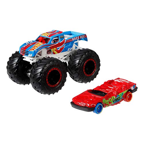 Monster Trucks HOT WHEELS Monster Truck plus Car Assortment - vue 10