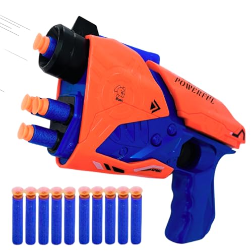 Storio Toy Gun Blaze Storm Soft Bullet Gun Toy with 10 Safe Soft Foam Bullets, Fun Target Shooting Battle Fight Game for Kids Boys (Space Gun) - Blue and Orange (B0D7RTBXNS) Amazon Price History, Amazon Price Tracker