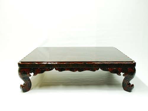 Amazon | 漆 座卓4尺（120cm) 九重堆朱 在庫限り | 森のギャラリー