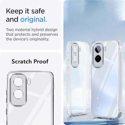 Image of Jkobi Silicone Back Cover Case for Vivo T5 Pro 5G (Clear Shockproof Case with Camera Protection | Soft and Flexible | Transparent)