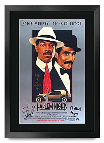 HWC Trading Harlem Nights Eddie Murphy 16 x 12 inch Gifts Printed Poster Signed Autograph Picture for Movie Memorabilia Fans - 16" x 12" Framed
