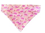 Christmas Flamingo's Over the Collar Dog Bandana That Slips onto Their Existing Collar Size (X-Small