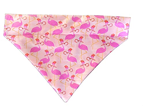 Christmas Flamingo's Over The Collar Dog Bandana That Slips Onto Their Existing Collar Size (Xxl) #TOP19