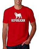 Hot Ass Tees Adult Unisex Repuglican Pug Life T-Shirt Red XX-Large