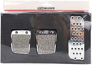 Tamaha Racing Mugen Pedals Car Foot Rest Accelerator Pedals Brake Pedal Clutch Pedals for Honda Accord Civic CRX Del Sol PQY-SC11-AT/MT - (Color Name: MT)