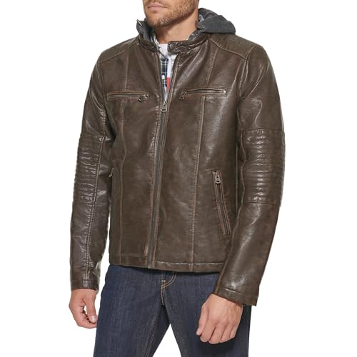 Image of Levi's Men's Faux Leather Racer Jacket