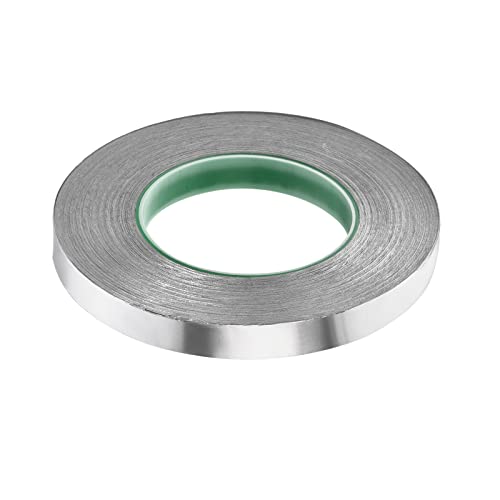Image of Aluminum Foil Tape Adhesive Metal Tape, [for Sealing Patching Hot Cold HVAC, Duct, Pipe Insulation] - 0.6 inch /164ft /2.4 Mil