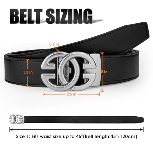 Real 1.5" Cowhide Genuine Leather Ratchet Belt Men Trim-to-Fit Executive Gift2