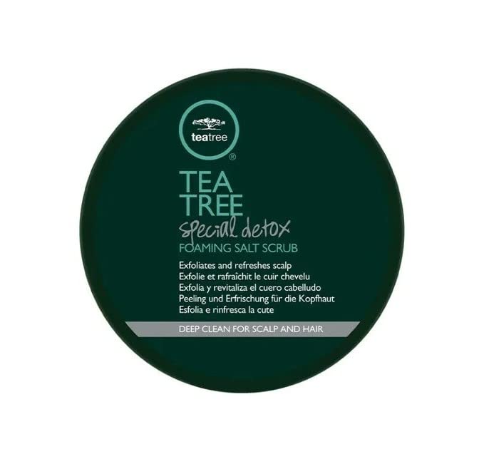 Tea Tree Special Detox Foaming Salt Scrub, Exfoliates, Refreshes Scalp, For All Hair Types, 6.5 oz.