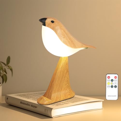 Cute Bird Table Lamp with Timer and Dimmable Light