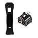Wii Motion Plus Adattatore Accessorio per Telecomando Wii con Cover in Silicone per Nintendo Wii Remote Controller(Nero)