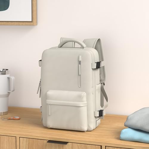 شنطة ظهر كبيرة للسفر للنساء من وونهوكس، لون بيج D