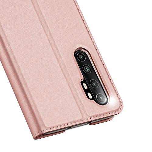Greaked DUX DUCIS para Xiaomi Note 10 Lite/Redmi Note 9/Note 10X 4G Capa magnética de couro com comp