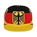 SEOCKA Flag German Coat of Arms Hat Baseball Cap Flat Brimmed Dad Hats Back Buckle Hip Hop Cap for Men Women