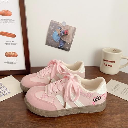 Y2K Sneakers Cute Cat Kitten Embroidery Trendy Streetwear Style Comfortable Everyday Wear Non-Slip Rubber Sole Lightweight & Breathable for All-Day Comfort 7