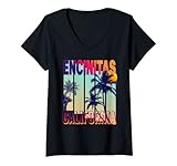 Photo Gallery donna encinitas retro stile vintage palma maglietta con collo a v Photo Gallery donna encinitas retro stile vintage palma maglietta con collo a v