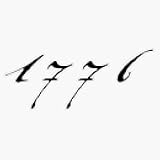 1776 Vinyl Decal Wall Laptop Bumper Sticker 5In, RDBUSASTICKERS5475