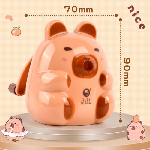 Taille-crayon automatique marron clair pour étudiant et bureau