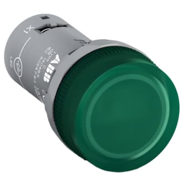 Pilote Compact Vert LED 12V ABB pour une signalisation lumineuse durable