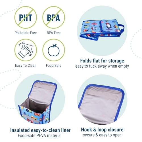 Image of Olive Kids Trains, Planes and Trucks Munch 'n Lunch Bag