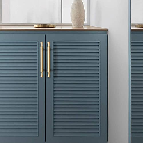 WYNWJ Zieht Griffe Griff,Badezimmerschrank T Bar Möbelbeschläge Reines Kupfer Küchentür Gold Schrank Schubladengriff Schrankknöpfe Für Möbel Küche/Hole Distance:96Mm - Image 6