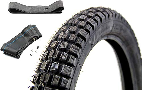 Heidenau Reifen-Set, K46 Reifen 2,75 x 16 Zoll, 46M,M/C TT, + Mila Schlauch, + Felgenband, TR4-Ventil, für Simson, Enduro und andere Krafträder