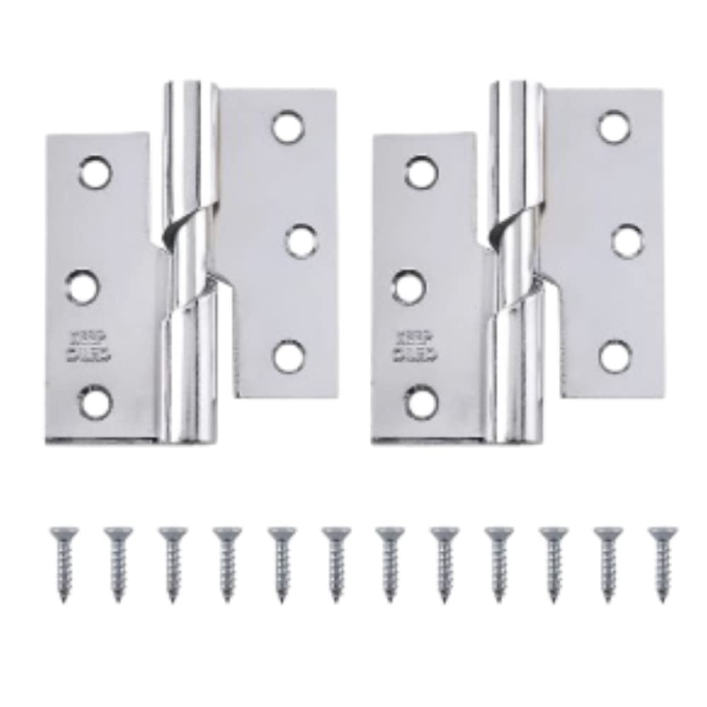 Sisi Uk Rising Butt Door Hinges Left Handed Zinc Steel 3 Inch Rising Butt Hinge Folding Door Hinge Folding Butt Door Hinges For Internal External Doors Solid Doors Square Corners 1 Pair