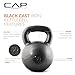 CAP Barbell Black Cast Iron Kettlebell | 80 Pounds