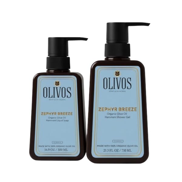 OLIVOS Hammam Set Savon Liquide 500ml + Gel Douche 750ml