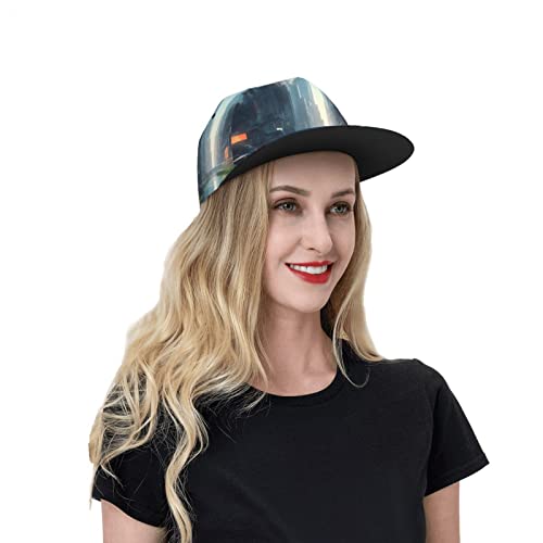 The City On The Water Baseball Cap, Unisex, Fashionable Lightweight Breathable Adjustable Cap Circumference, Sports Travel Sun Protection Black #TOP7