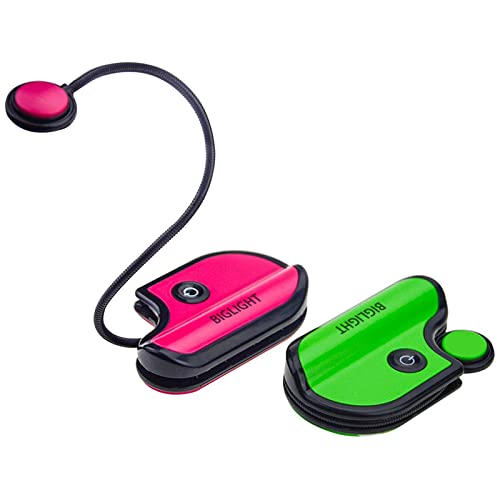 Lampe de lecture de lit pour enfants à piles avec pince Biglight Lot de 2