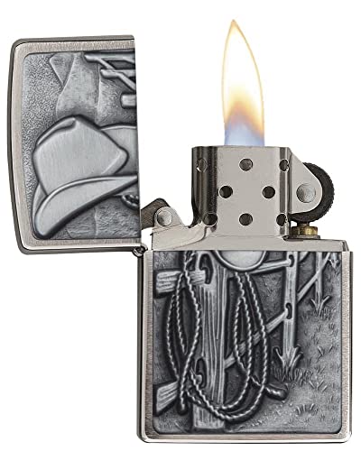 Encendedor Zippo personalizado con grabado cowboy miniatura 3