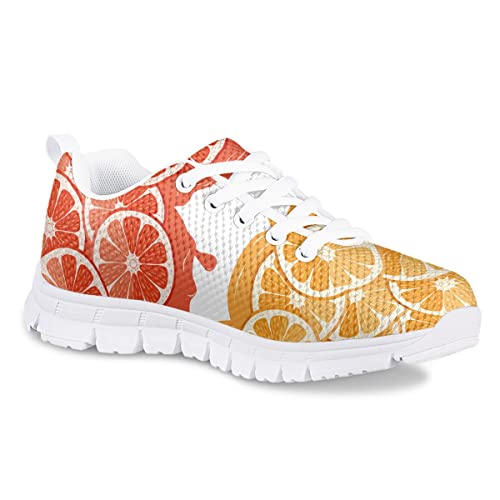 AmzPrint Tiger Print Non Slip Lace-Up Toddler Girl Sneakers Flat Lightweight Casual Running Walking Sneakers Red Size 10