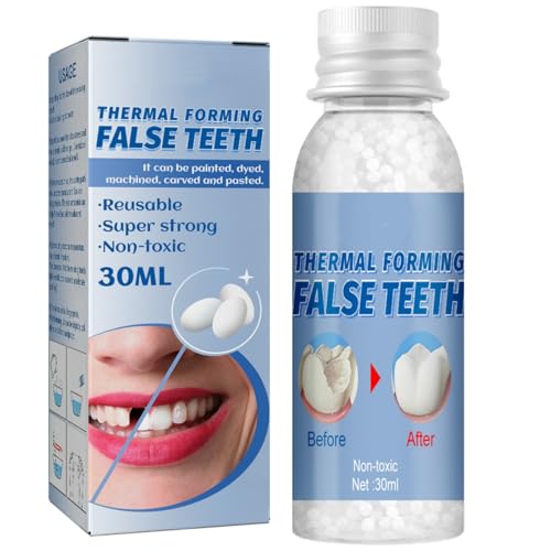 Temporary Tooth Filling Repair Kit - Moldable False Teeth for Missing Broken Tooth Replacement - Dental Repair Beads - Fake Teeth Fixing - Easy and Quick Solution