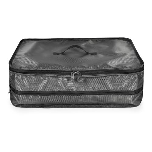 Image of Traveler's Choice Expandable Suitcase Organizer with Compression, Space-Saving Design & Quick-Hang Hooks