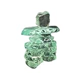 4.5" Clear Glass Inukshuk