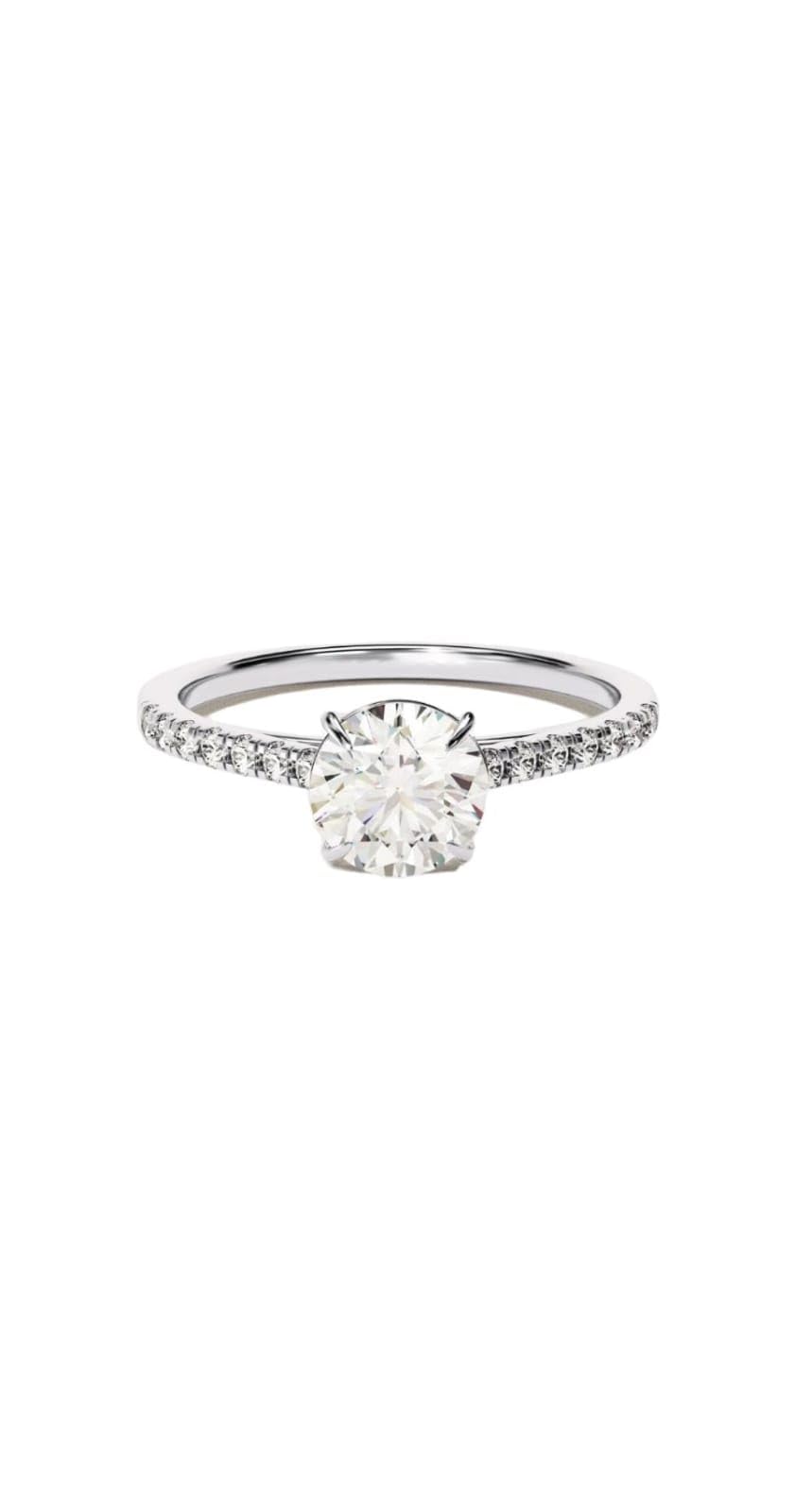 Saasvi Jewels 925 Sterling Silver Gold Plated Round Brilliant Diamond Zirconia Solitaire Ring For Women & Girls (White Gold, 14) (B0CW9TJ3QS) Amazon Price History, Amazon Price Tracker