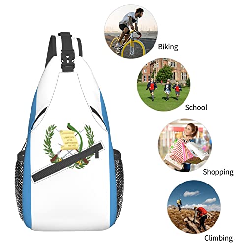 Mochila de bandolera Guatemala negra unisex miniatura 7