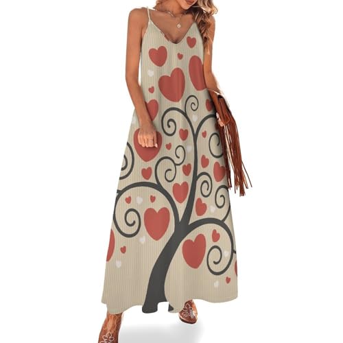 Robe longue femme été sans manches contre la chaleur étouffante