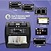 NUCOUN VC-3 Money Counter Machine Mixed Denomination, Value Counting, CIS/UV/IR/MG/MT Counterfeit Detection, USD/Euro/CAD/MXN, Printer Enabled Bill Cash Counter for Business