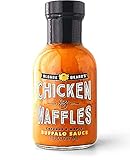 Blonde Beard's Buffalo Sauce Chicken & Waffles (Mild/Medium) Spicy & Sweet - Great on Chicken Wings - Maple, Cayenne, Garlic, Butter - Gluten Free, Healthy, Natural (8 fl oz)