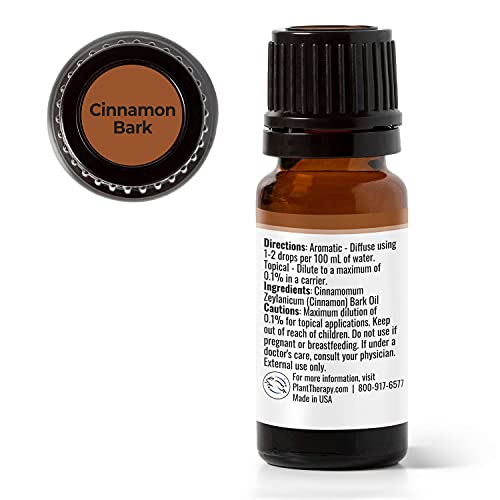Plant Therapy Cinnamon Bark Essential Oil 10 Ml (1/3 Oz) 100% Pure, Undiluted, Therapeutic Grade #TOP3