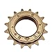 SZMYLED Bicicletta Singola Velocità Ruota Libera 16 T Ruota Libera Velocità Pignone Ingranaggio Metallo Ciclismo BMX Bici Parti Bicicletta Accessorio di Ricambio Oro 16 denti