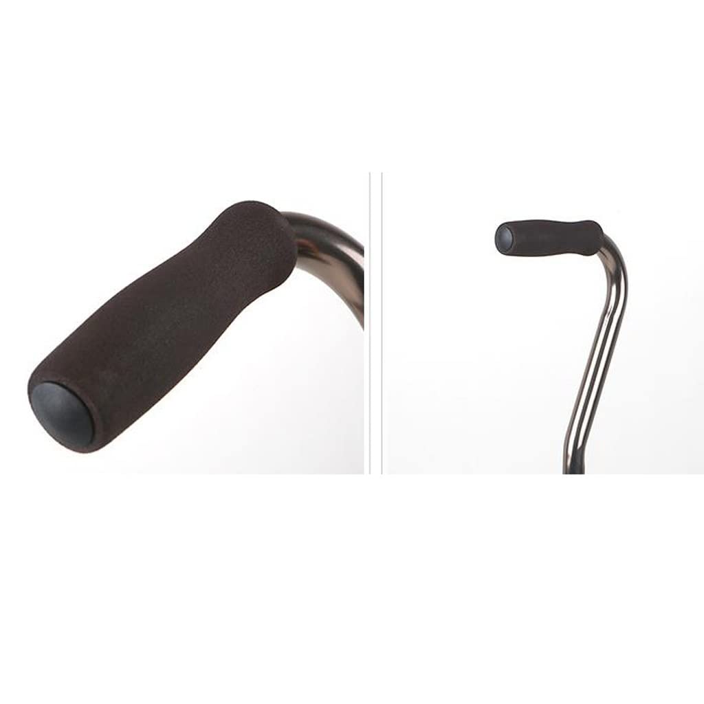 GCX- Muletas de Aluminio de Cuatro Patas for Ancianos discapacitados bastón de Cuatro Esquinas bastón muletas telescópicas for Ancianos Firma