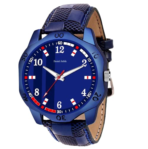 Daless Wrist Watches for Men with Leather Belt (Blue) (B0C2QFYS71) Amazon Price History, Amazon Price Tracker