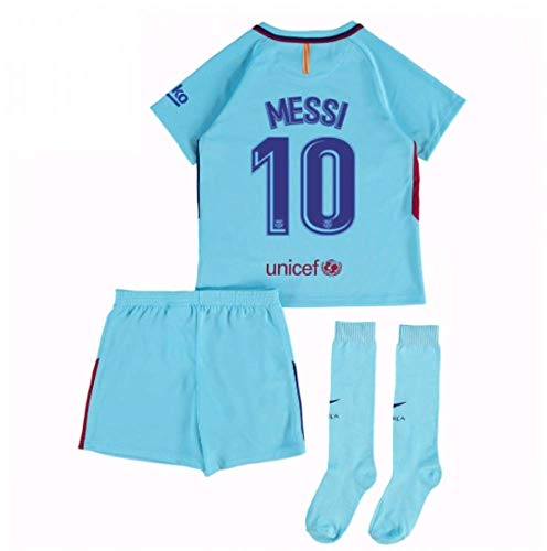 2017-2018 Barcelona Away Mini Kit (Messi 10)