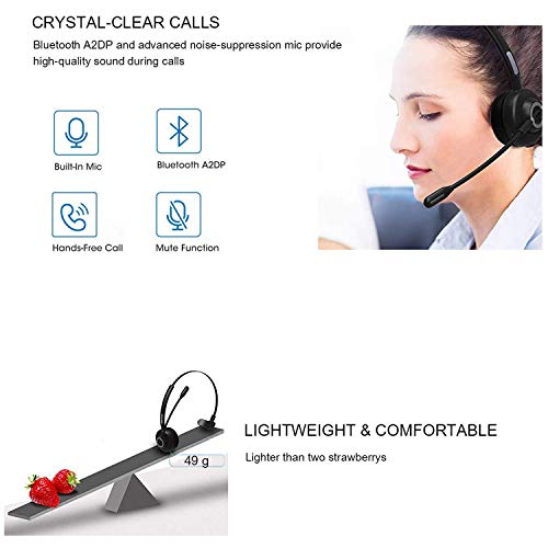 Auriculares Bluetooth con Micrófono y Cancelación de Ruido miniatura 4